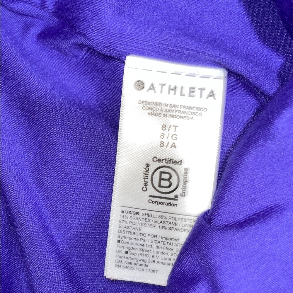 Athleta Women's Vibrant Purple Straight Leg Pants - Picture 10 of 10